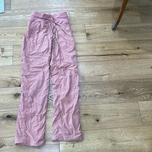 double lined lululemon dance pants size 0 color pink